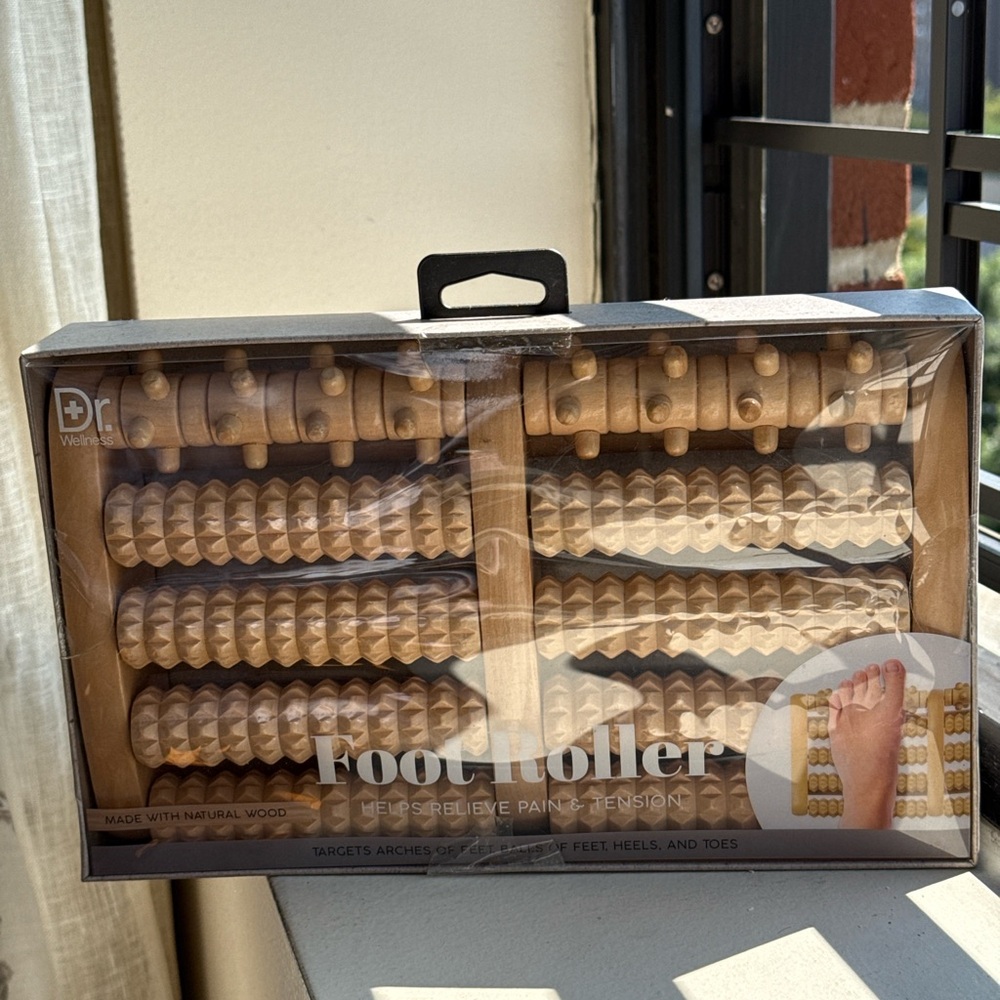 Natural Wood Foot Roller
